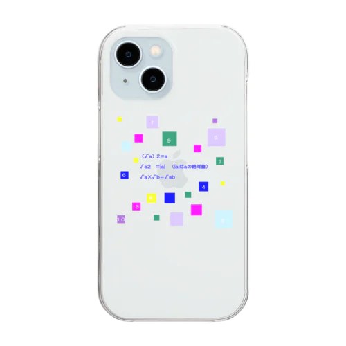 方根（ルート）が入った計算 Clear Smartphone Case