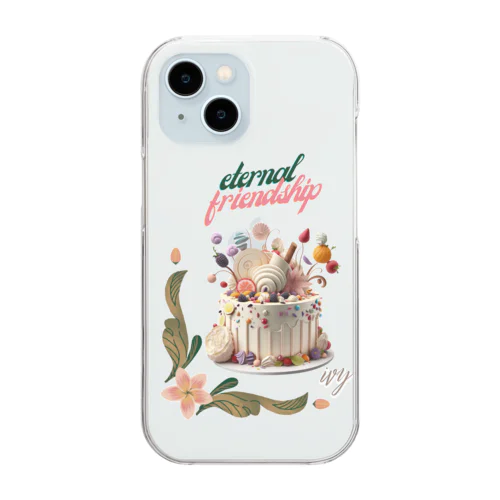 サプライズケーキ Clear Smartphone Case