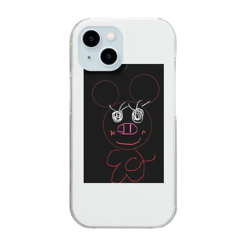 ブサゴリピッグ Clear Smartphone Case