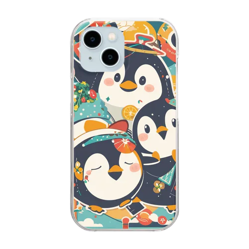 ペンギン Clear Smartphone Case