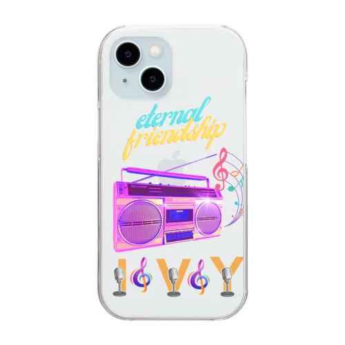 懐かしいラジカセ Clear Smartphone Case