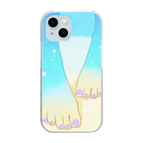 人魚のあし color Clear Smartphone Case