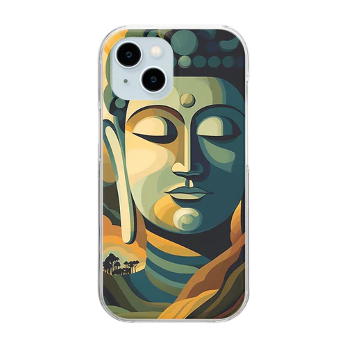 Meditation buddha Clear Smartphone Case