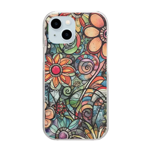 Flowers１ Clear Smartphone Case