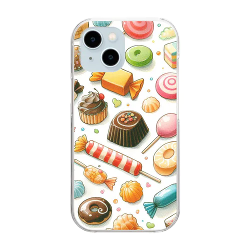 お菓子2 Clear Smartphone Case