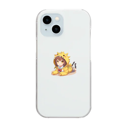 寝こドラ娘！イエロー Clear Smartphone Case