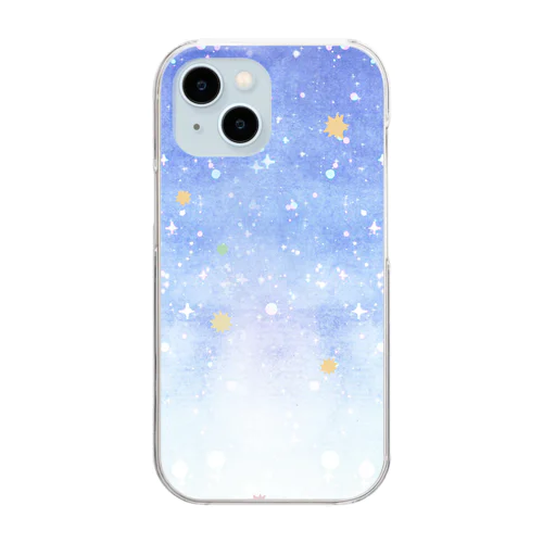きらきら夜空のこんぺいとう Clear Smartphone Case