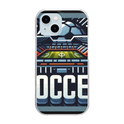 'サッカー2 Clear Smartphone Case