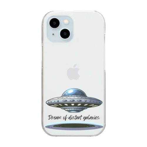 宇宙冒険UFO 01 Clear Smartphone Case