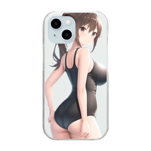 水着少女 Clear Smartphone Case