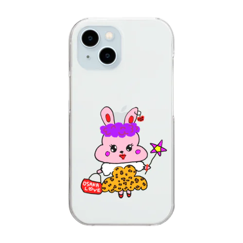 大阪のオバウサちゃん Clear Smartphone Case