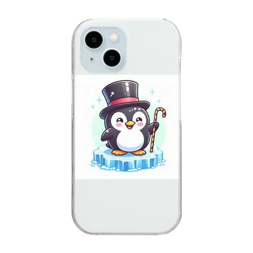 男爵ペンギン Clear Smartphone Case