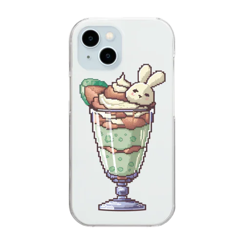 うさうさぱふぇ　メロン味 Clear Smartphone Case