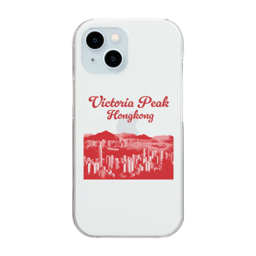 【前面：赤】Victoria Peak Clear Smartphone Case