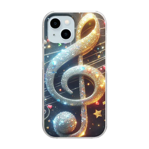 きらきら音符 Clear Smartphone Case