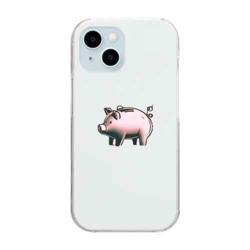 幸せのブタさん🐖💗 -サングリア Clear Smartphone Case