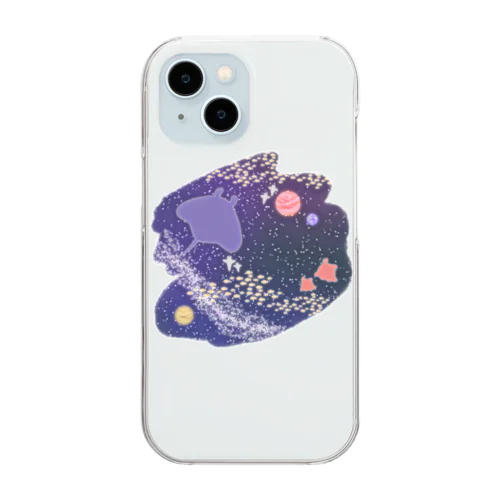 海と宇宙 Clear Smartphone Case