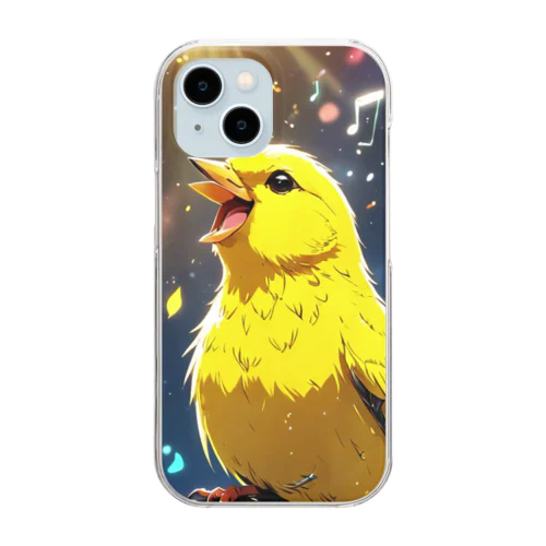 オーケストラ演奏インコ Clear Smartphone Case