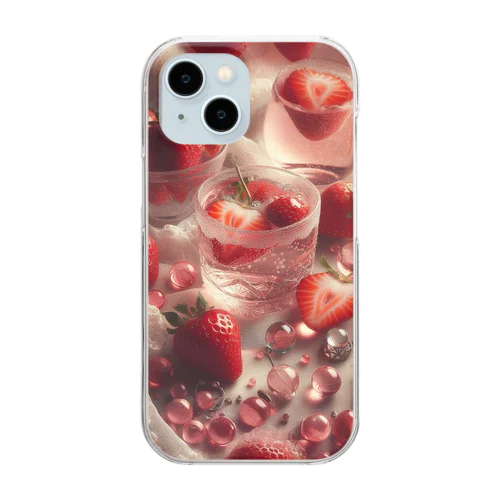 いちご Clear Smartphone Case