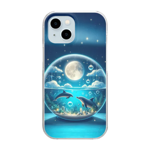 海の生き物シリーズ Clear Smartphone Case