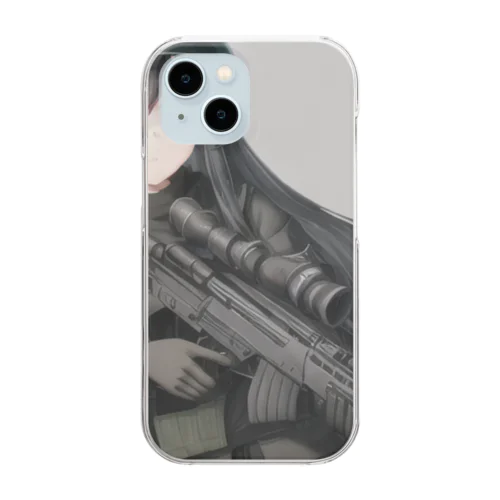 戦う乙女シリーズ 黒瀬 かなた Clear Smartphone Case