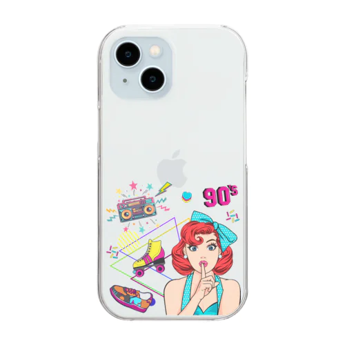 Retro Vibes　レトロな雰囲気 Clear Smartphone Case