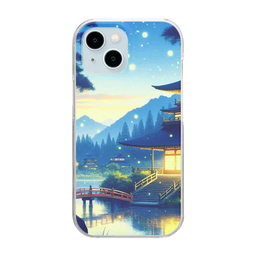 蛍(昔の情景風) Clear Smartphone Case