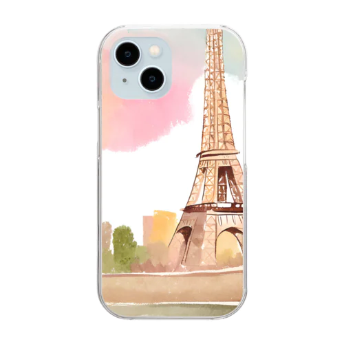 paris spring Clear Smartphone Case