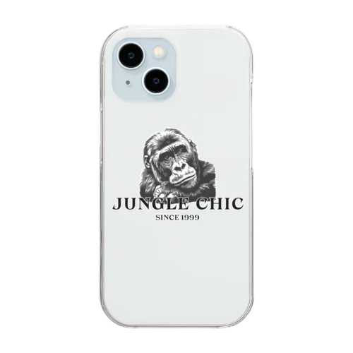 JUNGLE CHIC ~GORILLA~ Clear Smartphone Case