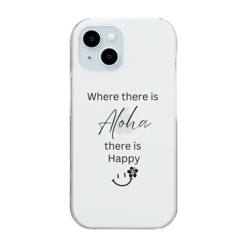 Aloha Smile Leia☆ Clear Smartphone Case