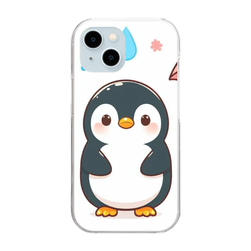 可愛いペンギントリオ Clear Smartphone Case