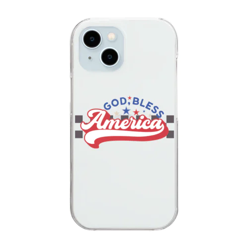 GOD BLESS America Clear Smartphone Case