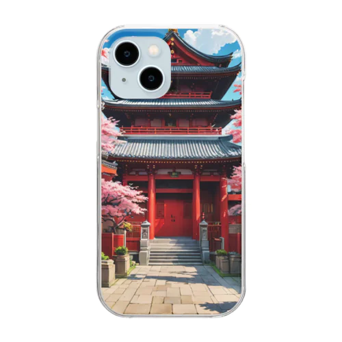 Five-storied Pagoda　五重塔 Clear Smartphone Case