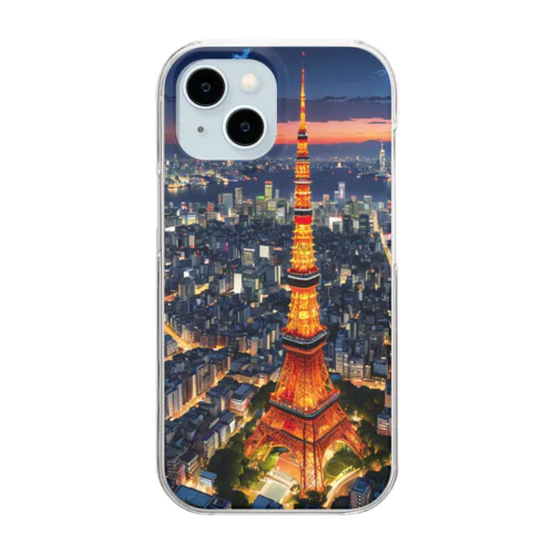 Tokyo Tower　東京タワー Clear Smartphone Case