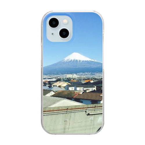 富士山 クリアスマホケース