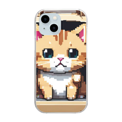 お出かけバックの猫 Clear Smartphone Case