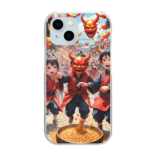 Setsubun　節分 Clear Smartphone Case