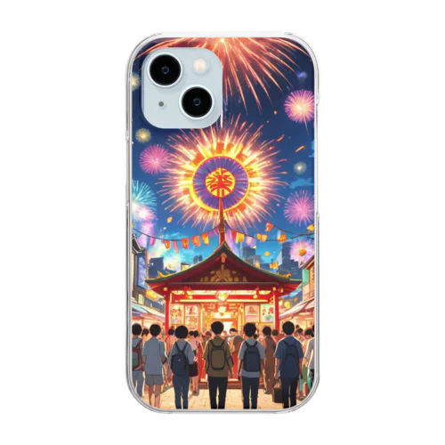 Natsu Matsuri　夏祭り Clear Smartphone Case