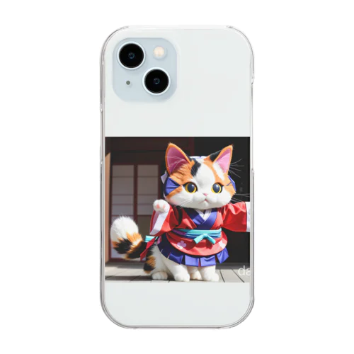 三毛猫のグッズ Clear Smartphone Case