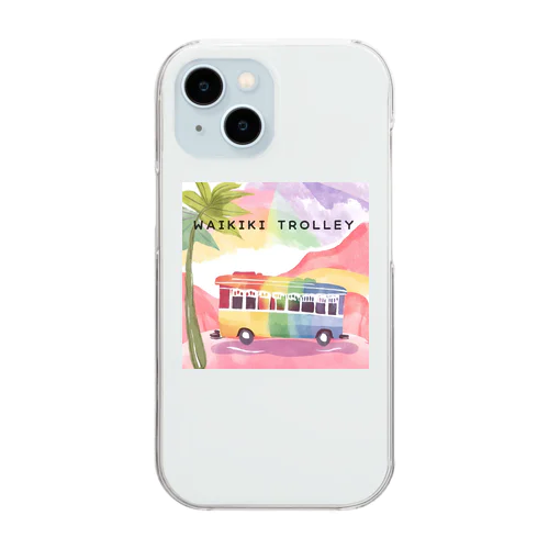 WAIKIKI TROLLEY Clear Smartphone Case