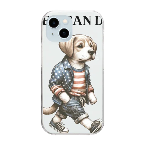 AMERICAN DOG. Clear Smartphone Case