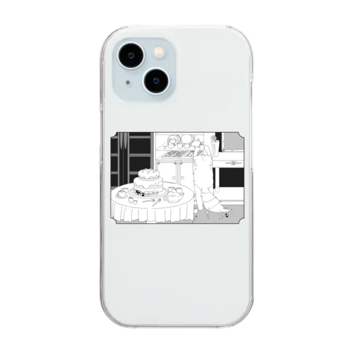 おままごとの破壊神　もなか君 Clear Smartphone Case