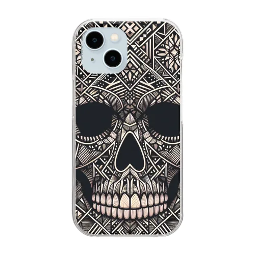 SKULL035 Clear Smartphone Case