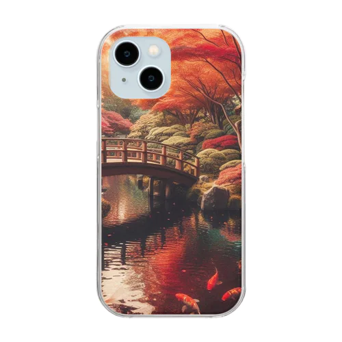 日本庭園3 Clear Smartphone Case