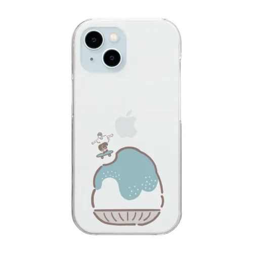 トケナイカキゴオリ～チョコミント～ Clear Smartphone Case