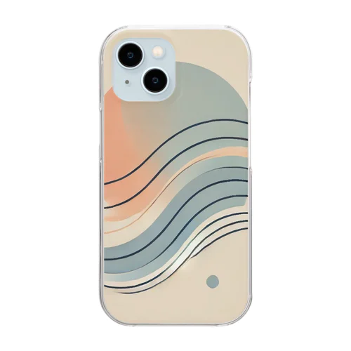 風の流れ Clear Smartphone Case