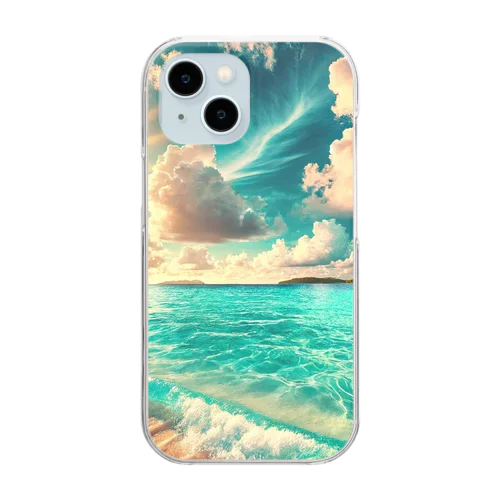 美しい海 Clear Smartphone Case