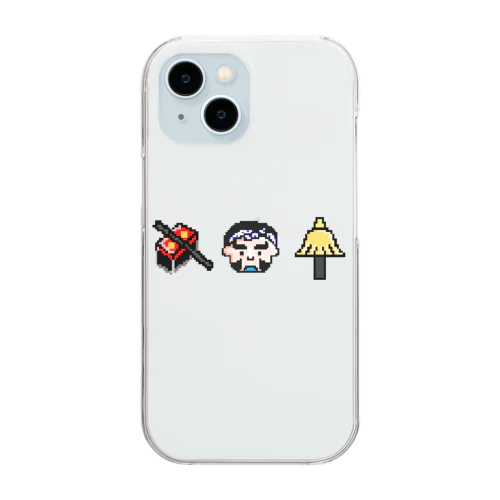 ドット絵yaccosan Clear Smartphone Case