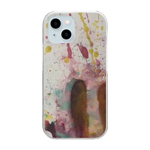 手形アート Clear Smartphone Case