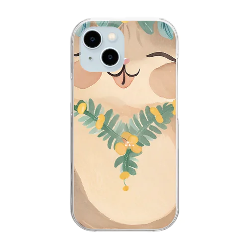 アロハねこ Clear Smartphone Case